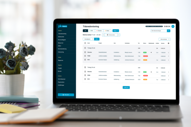TimeApp_product_showcase_04 Bild som illustrerar konceptet för nya, uppdaterade TimeApp