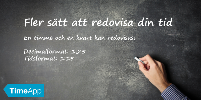 För att växla tidsenhet