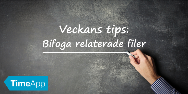 Veckans tips, bifoga relaterade filer