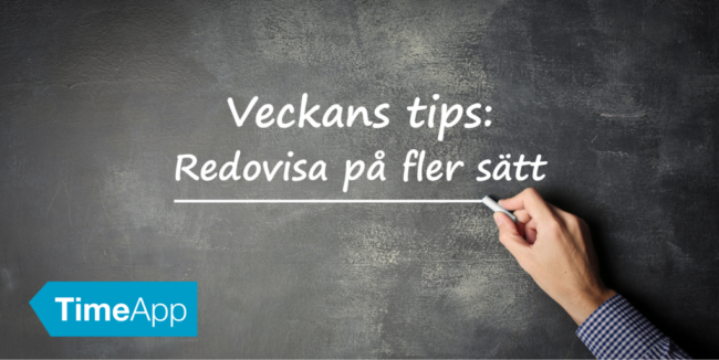 Veckans tips, Redovisa på fler sätt