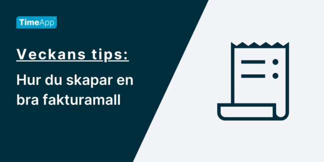 Hur du skapar en bra fakturamall 2