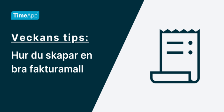 Hur du skapar en bra fakturamall 2