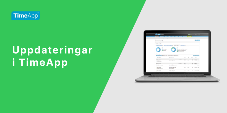 Uppdateringar i TimeApp 2