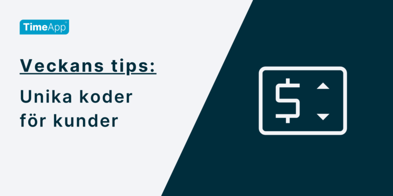 Veckans Tips, unika koder för kunder hemsida Unika koder för kunder