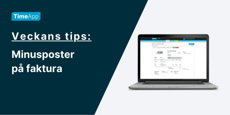 Veckans tips Minusposter på faktura Minusposter på faktura
