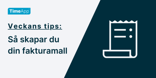 Så skapar du din fakturamall