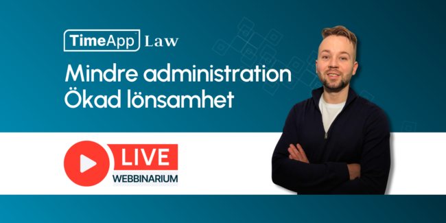 Webbinarium TimeApp Law hemsida nyhet webbinarium