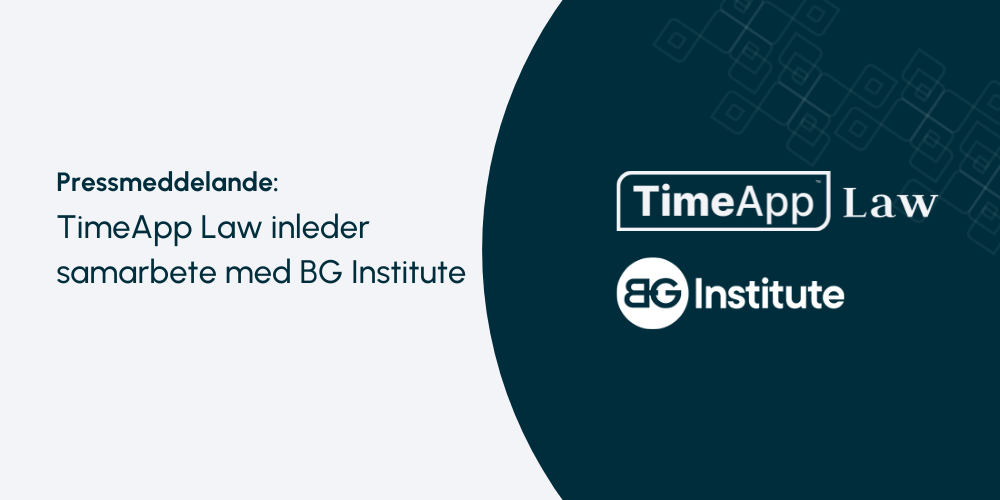 TimeApp Law inleder samarbete med BG Institute 2