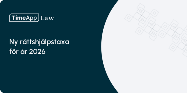 Ny rättshjälpstaxa för år 2026